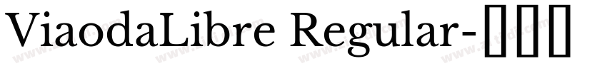 ViaodaLibre Regular字体转换